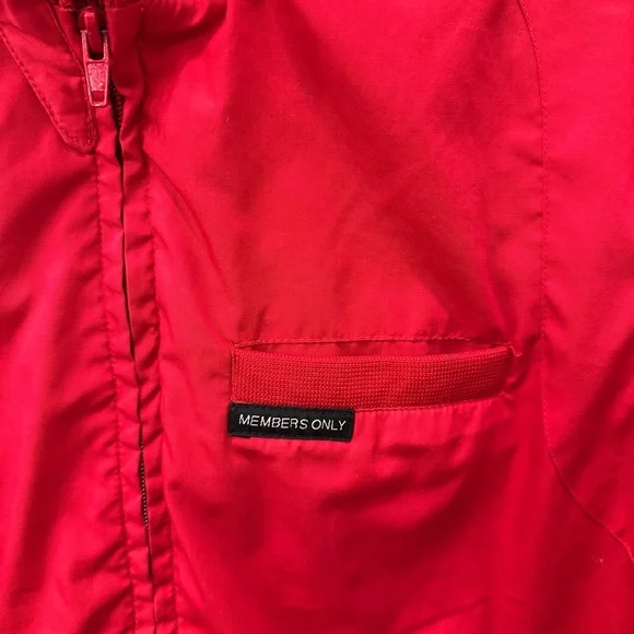 Members Only Red Jacket S - Picture 3 of 5
